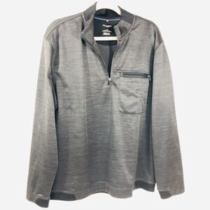 Van Heusen Traveler Mens Black Long Sleeve Pullover Jacket Size Large